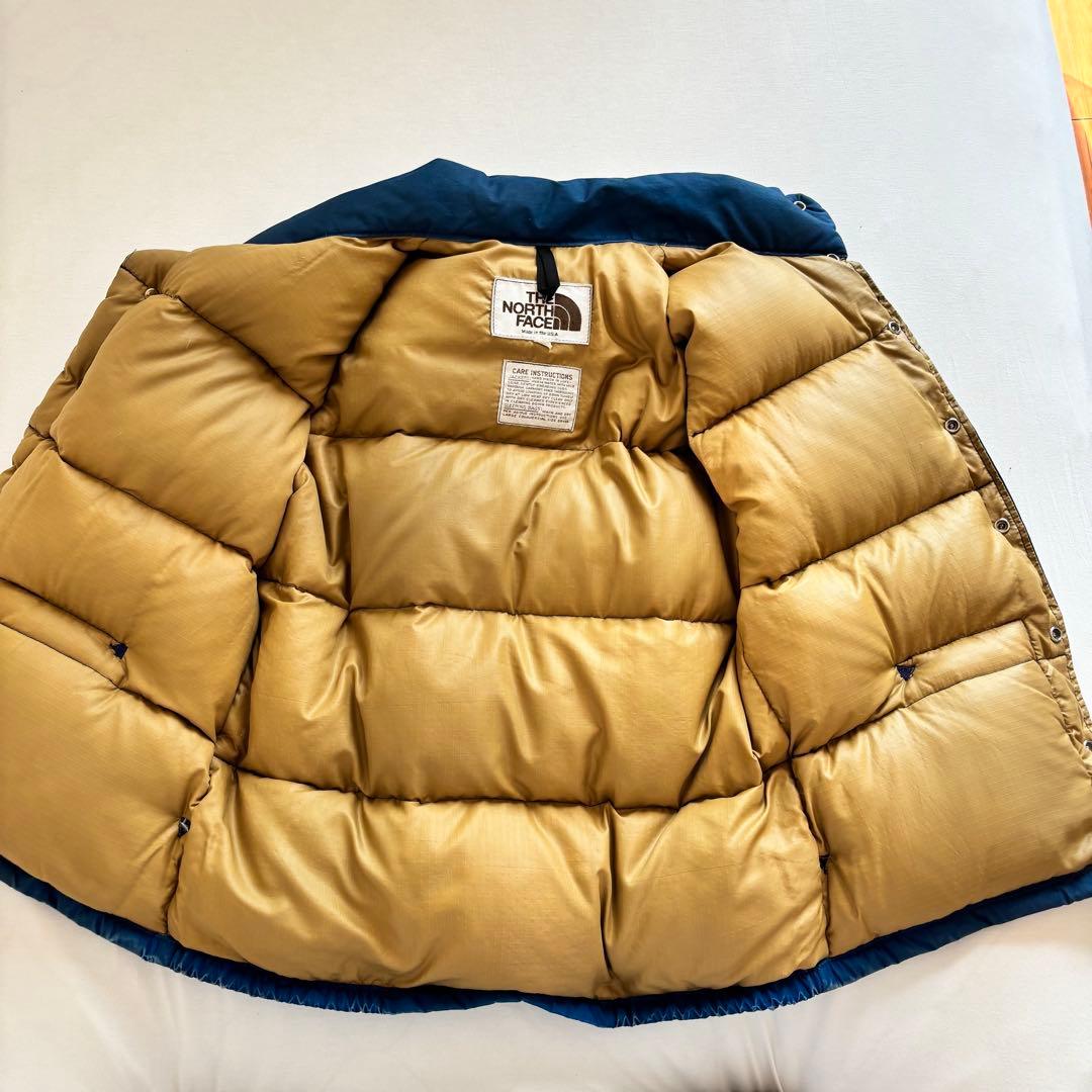 80s THE NORTH FACE 茶タグ ダウンベスト USA製