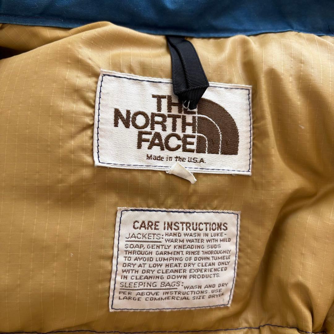 80s THE NORTH FACE 茶タグ ダウンベスト USA製