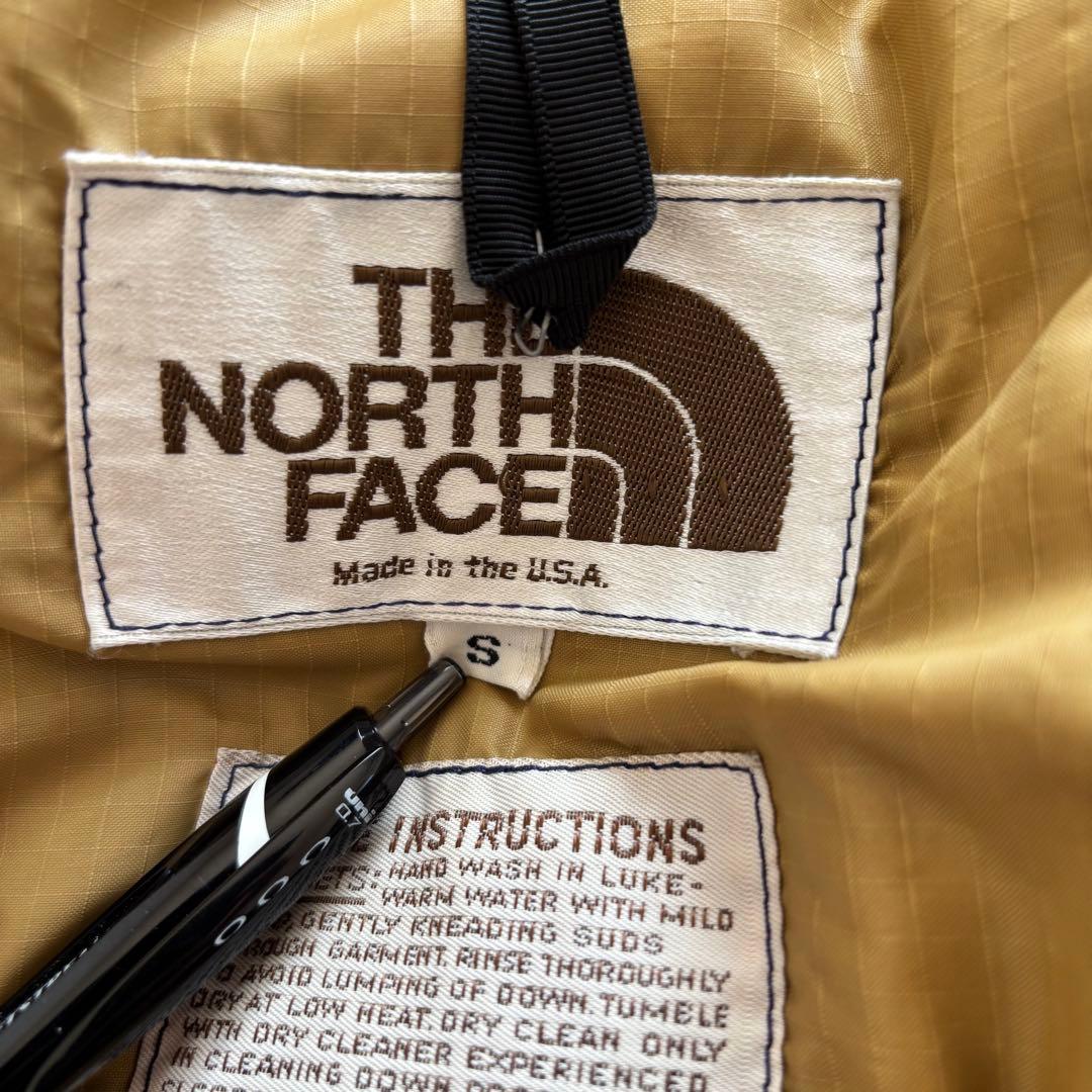 80s THE NORTH FACE 茶タグ ダウンベスト USA製