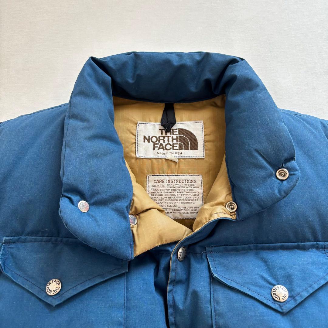 80s THE NORTH FACE 茶タグ ダウンベスト USA製
