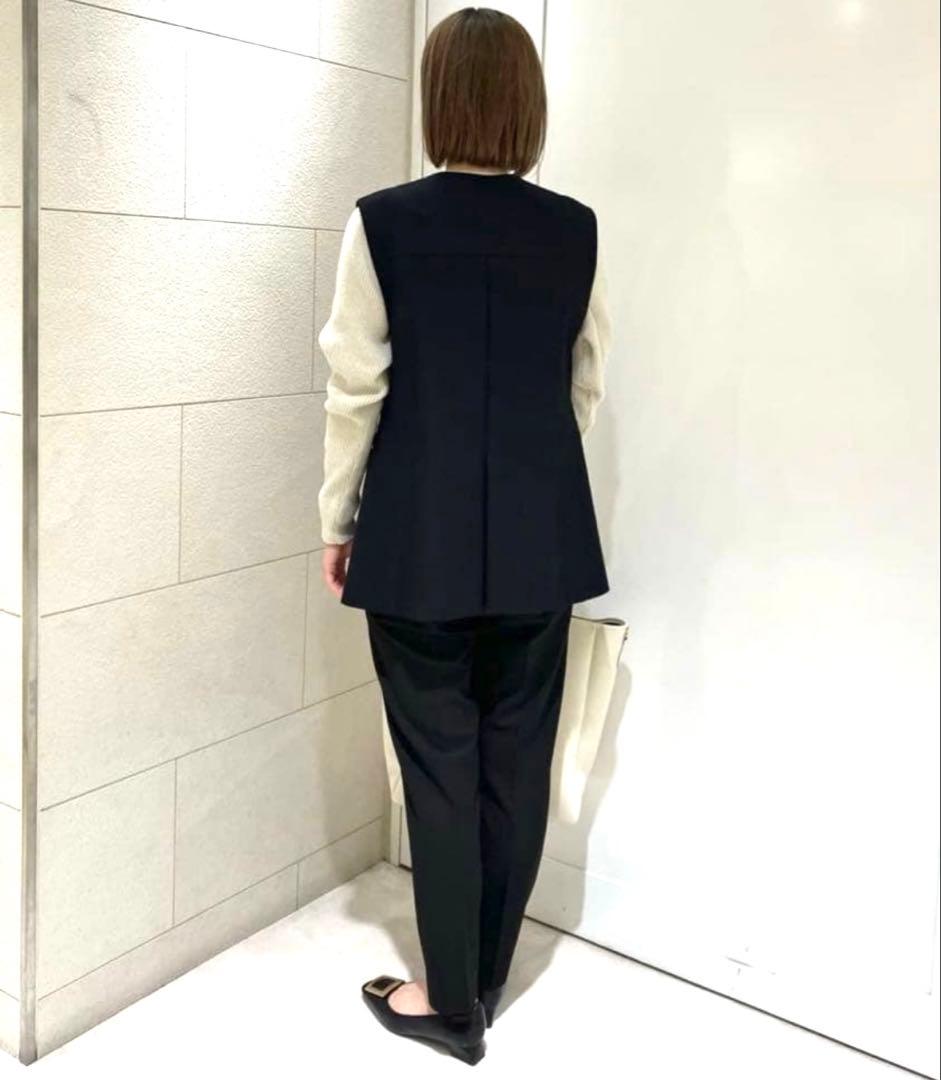 may green label relaxing ウール ジレ ロング