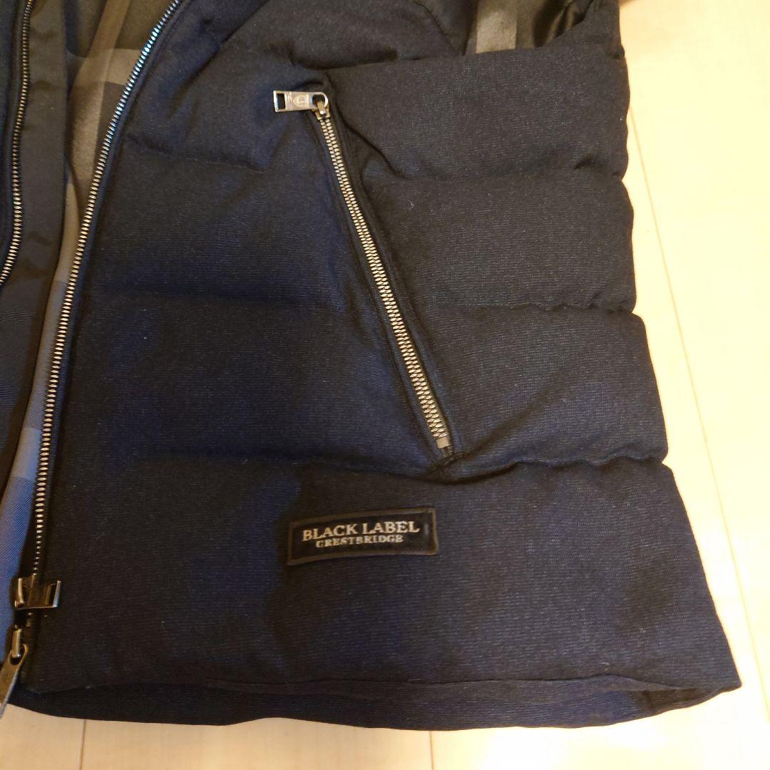 【美品】　BLACK LABEL CRESTBRIDGE　ダウンベスト　黒　M