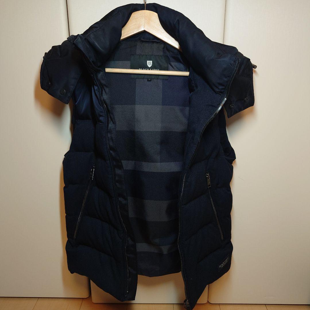 【美品】　BLACK LABEL CRESTBRIDGE　ダウンベスト　黒　M