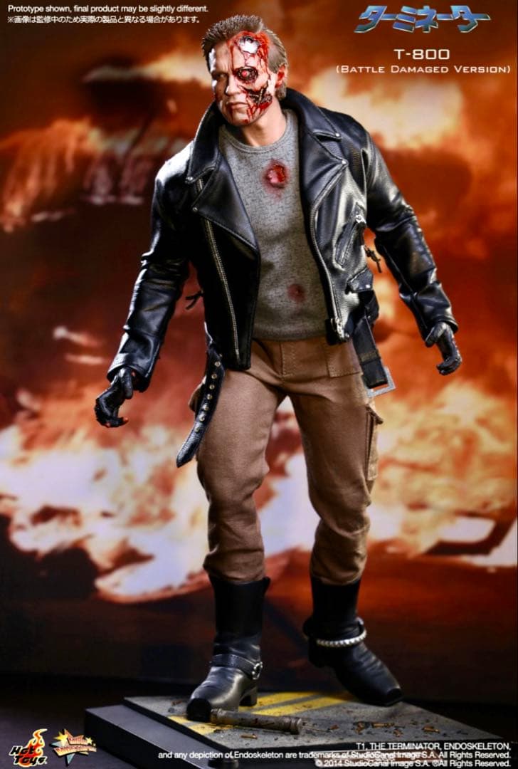 ホットトイズ ターミネーター T-800 バトルダメージ版 1/6 フィギュア