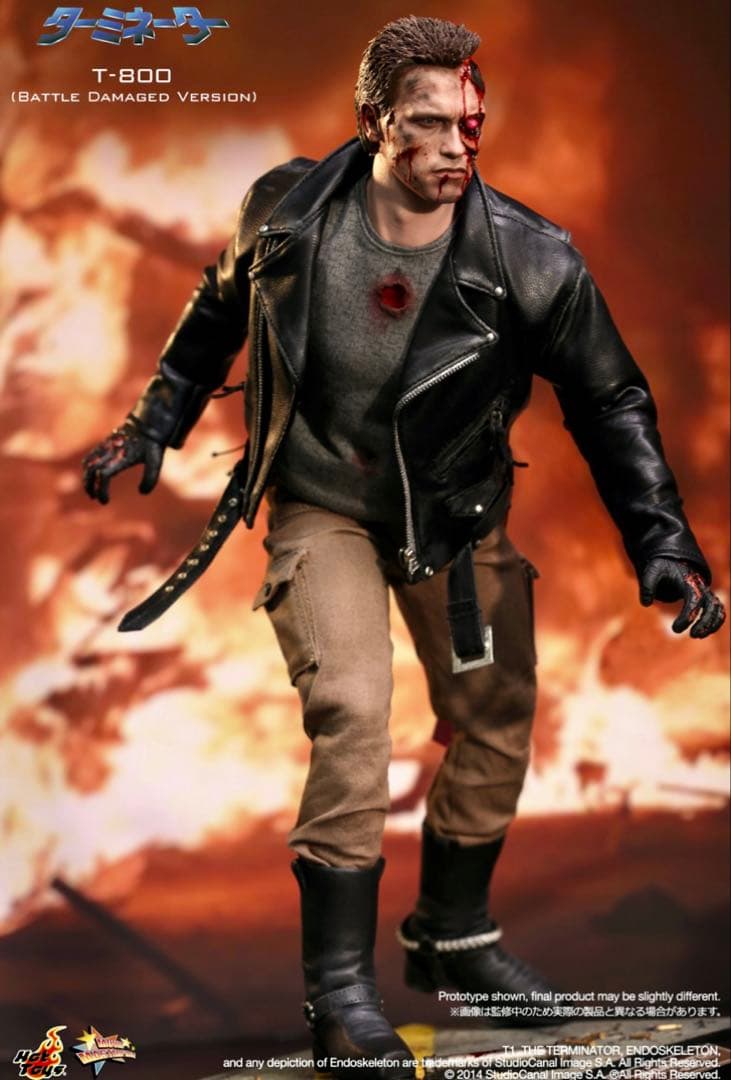 ホットトイズ ターミネーター T-800 バトルダメージ版 1/6 フィギュア