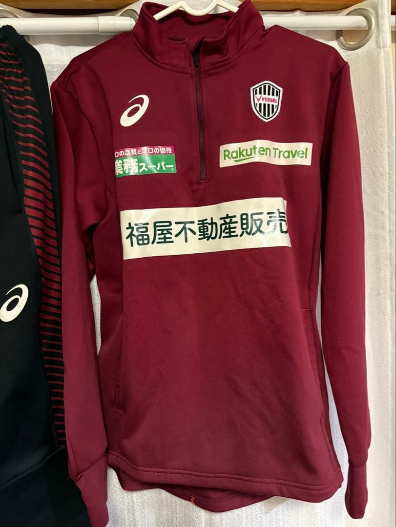 支給品　ヴィッセル神戸　トレーニングウェア スポンサー入り
