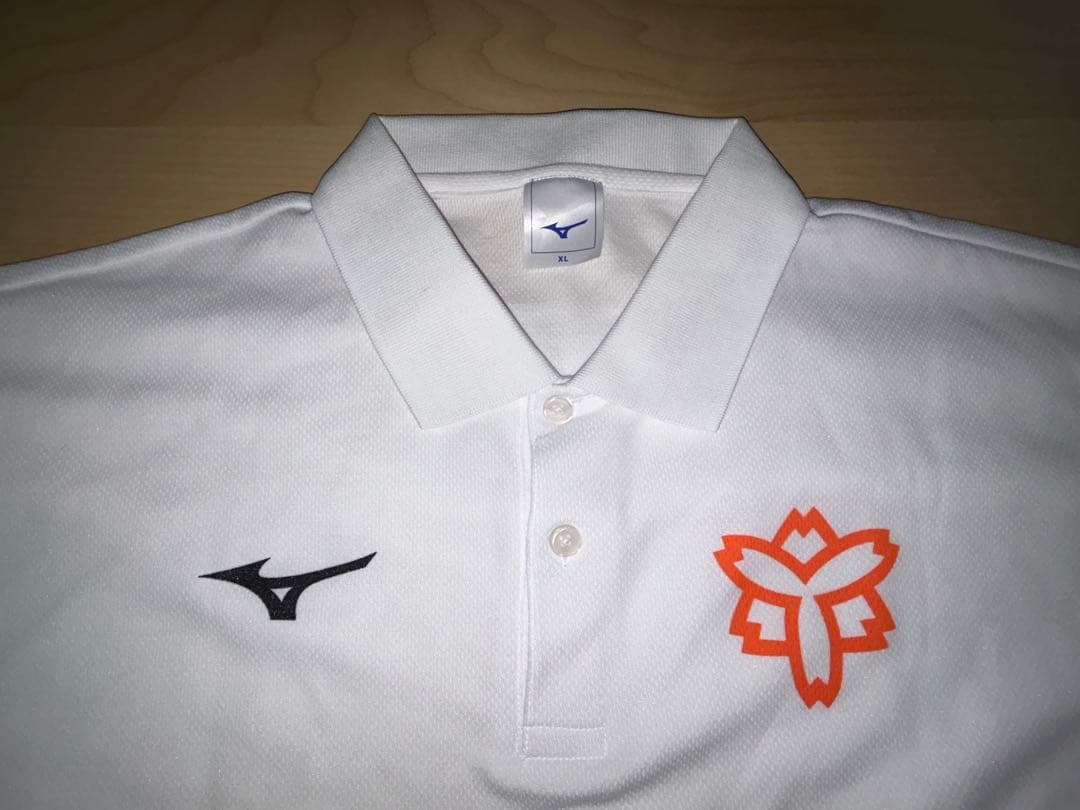 Mizuno ポロシャツ ホワイトXLサイズ 日体大