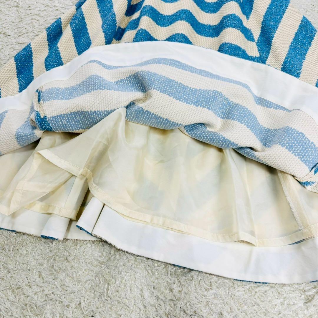 モ*ガ様 未使用タグ付✨ケイタマルヤマ ロングワンピース フレア サマーツイード