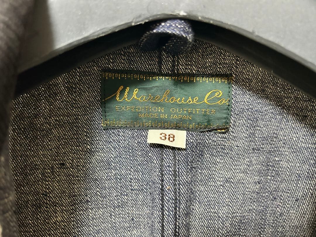 WAREHOUSE ダークデニムコート 38