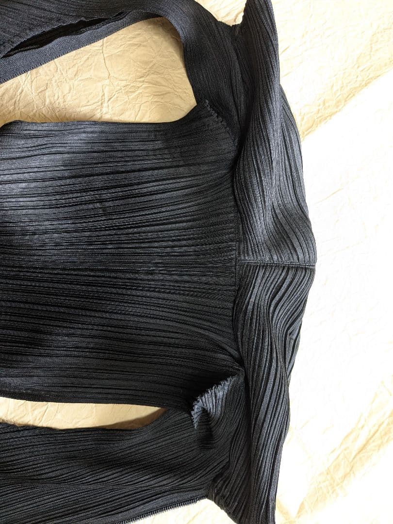 ISSEY MIYAKE イッセイミヤケ プリーツプリーズのベスト黒