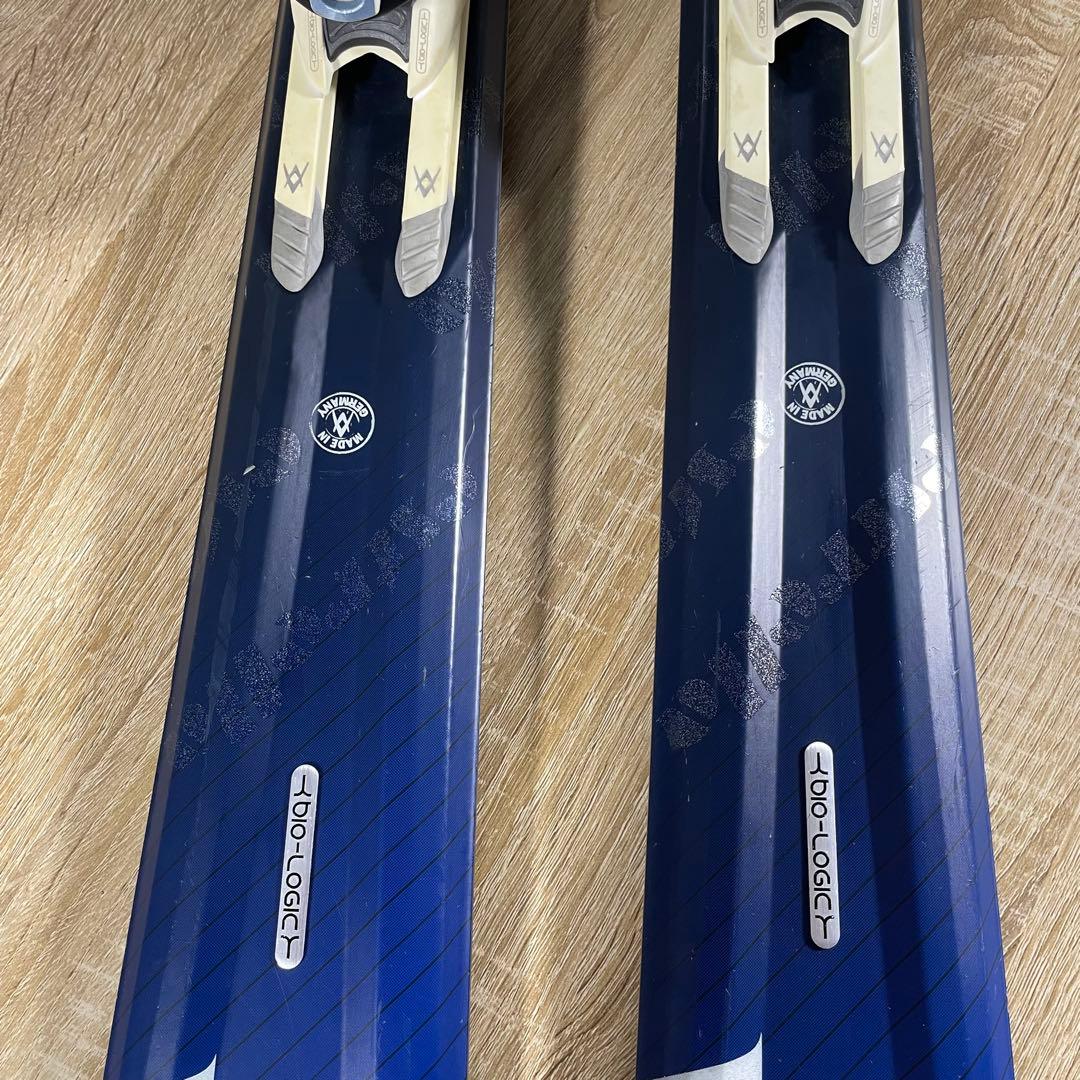 VOLKL151cm SALOMON24/24.5cmストック付きスキーセット