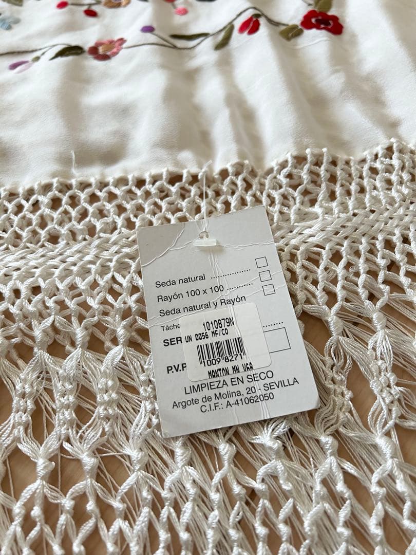 新品★JUAN FORONDA マントン★フラメンコ★シルク100%★スペイン製