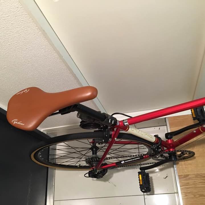クロスバイク 屋内管理