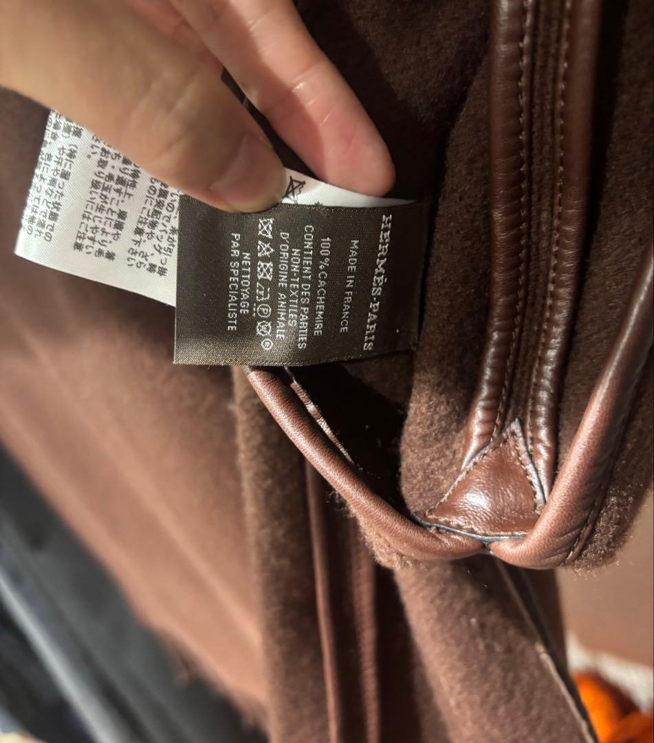 HERMÈS ケリー金具　ブラウン ポンチョ