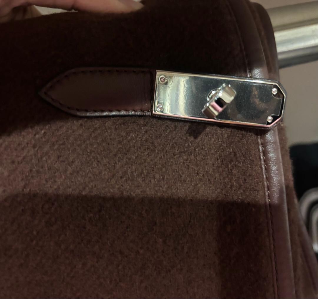 HERMÈS ケリー金具　ブラウン ポンチョ