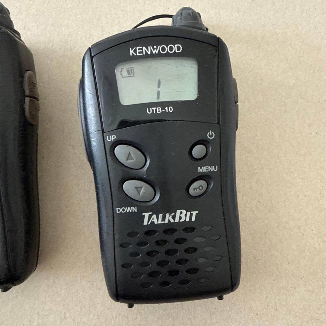 ケンウッドUTB-10トランシーバー 4台純正バッテリー、充電器セット
