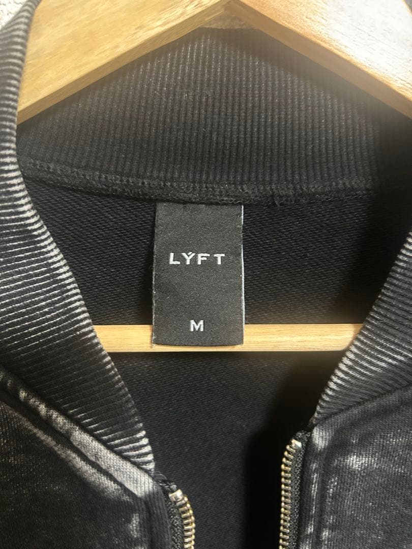 ジャケット・アウター LYFT VINTAGE SWEAT BOMBER JACKET - BLACK