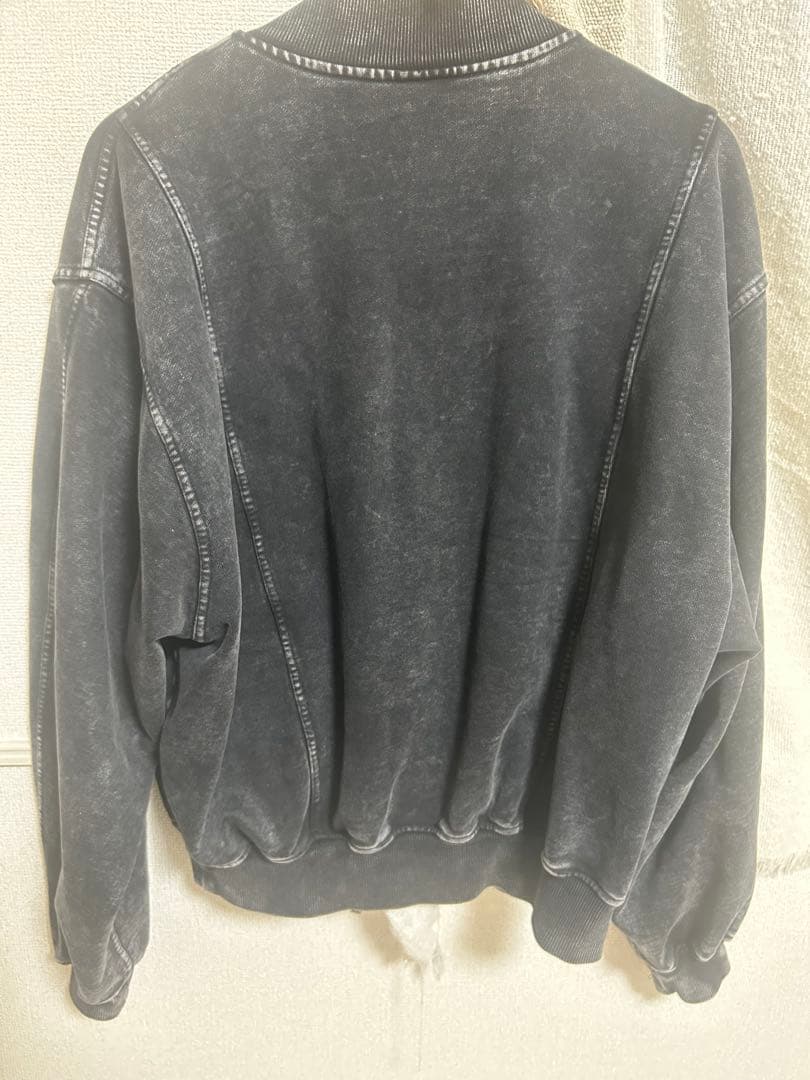 ジャケット・アウター LYFT VINTAGE SWEAT BOMBER JACKET - BLACK