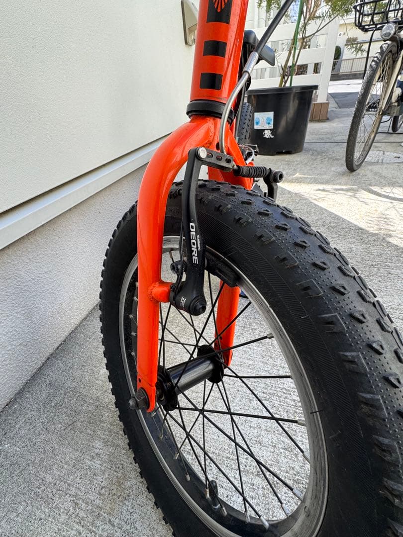 Trek 16インチ キッズバイク オレンジ 補助輪付き