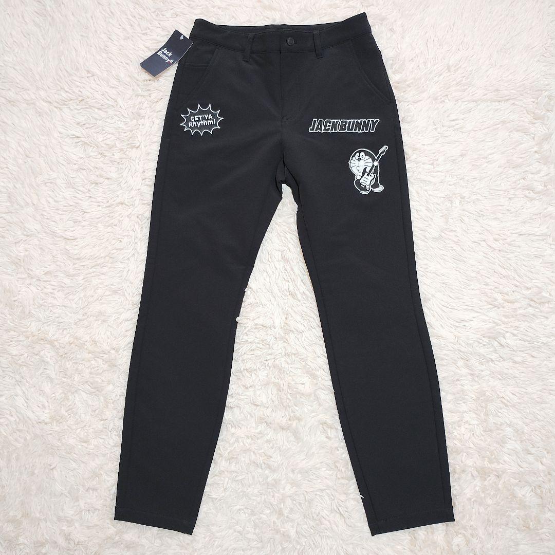 新品　Jack Bunny　ジャックバニー　ドラえもん　ゴルフパンツ　コラボ　黒