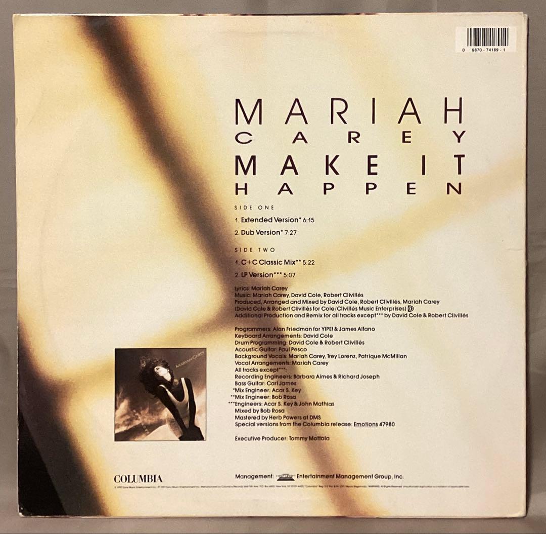 MARIAH CAREY Make It Happen USオリジナル レコード