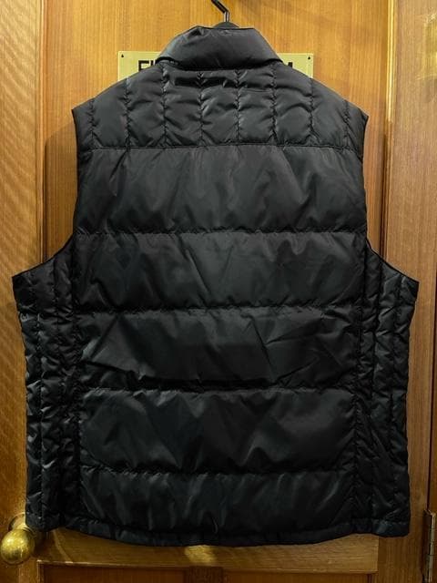 【タグ1.5万円/半額以下/2L/新品/ 黒】ダウンベスト リバーシブル 防寒