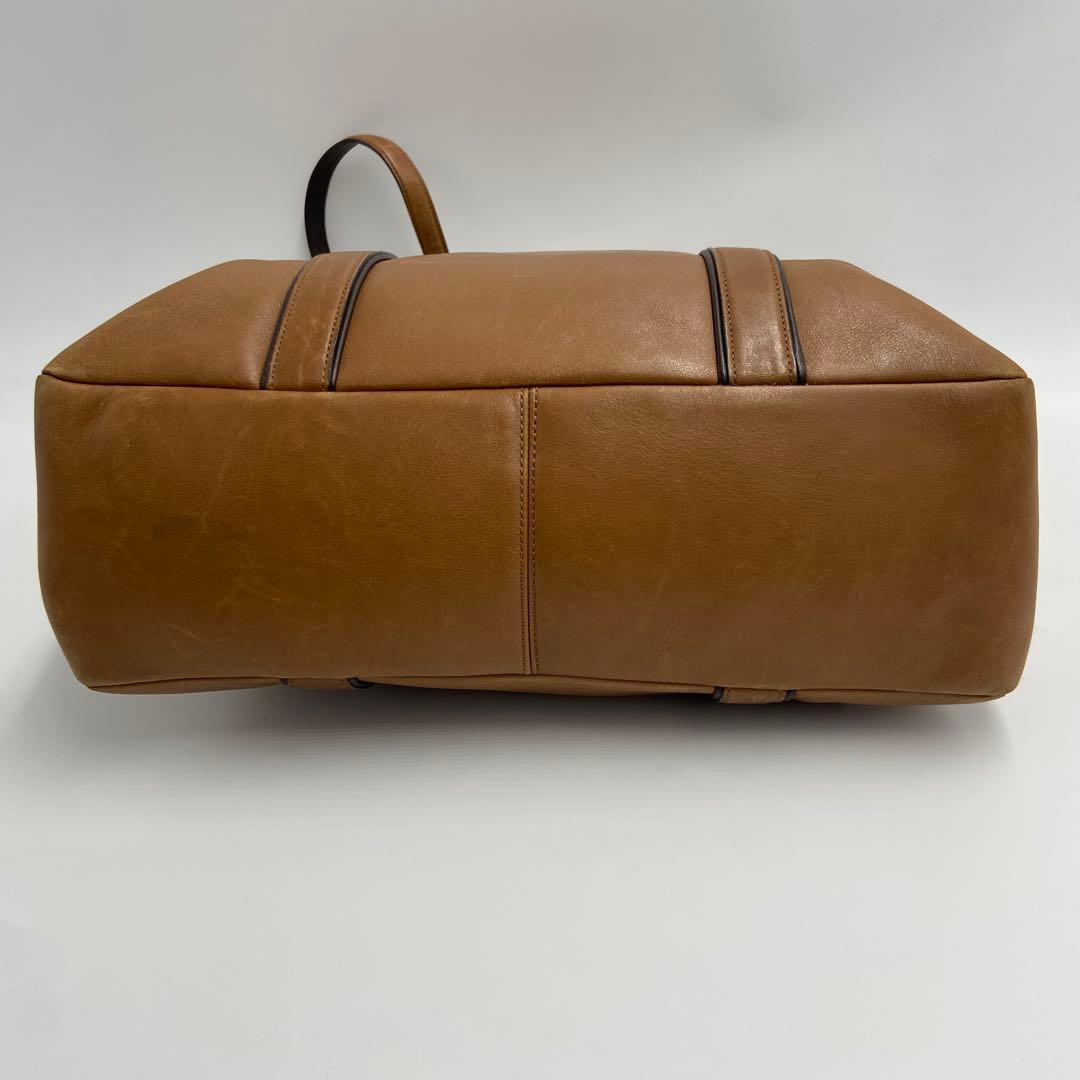 COACH コーチトートバッグ 5128 ブラウン 大容量 A4 レザー