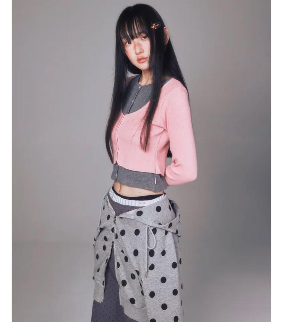 YOUHEE ドット フーディ パーカー 値下げ❌