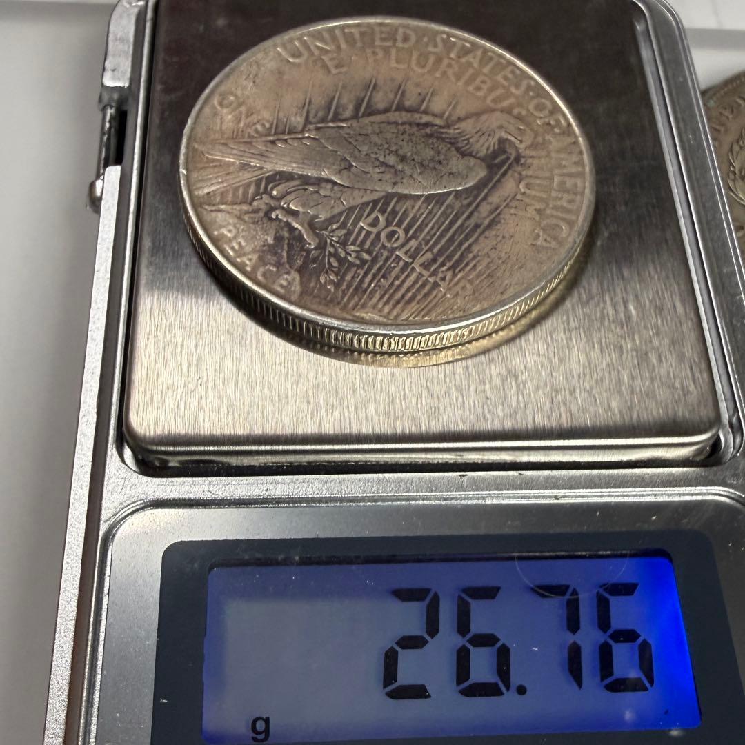 [本物] ピースダラー　銀貨