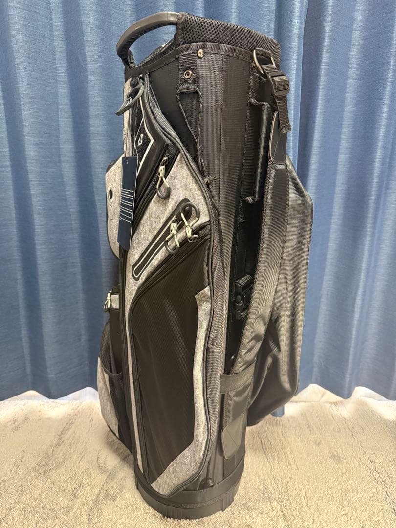 新品 Livsin Golf キャディバッグ ゴルフ9.5型 ブラック グレー