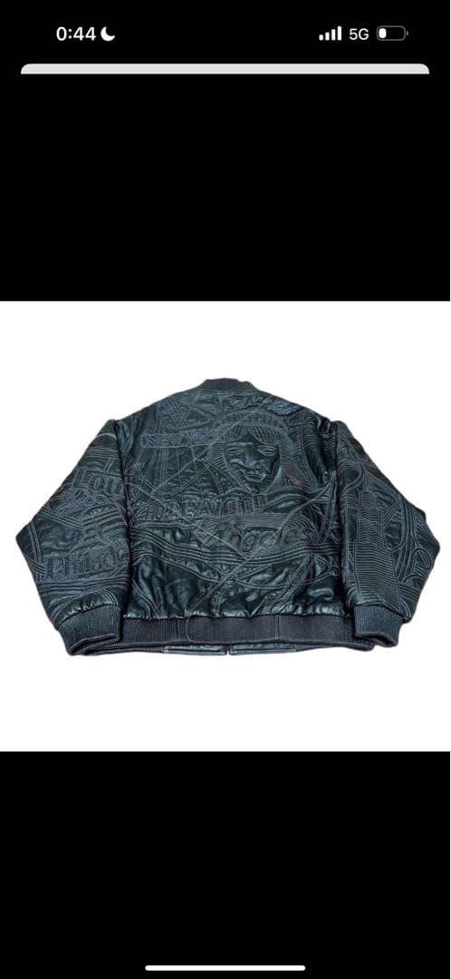 MAX USA 自由の女神　レザージャケット　ブラック　pelle pelle