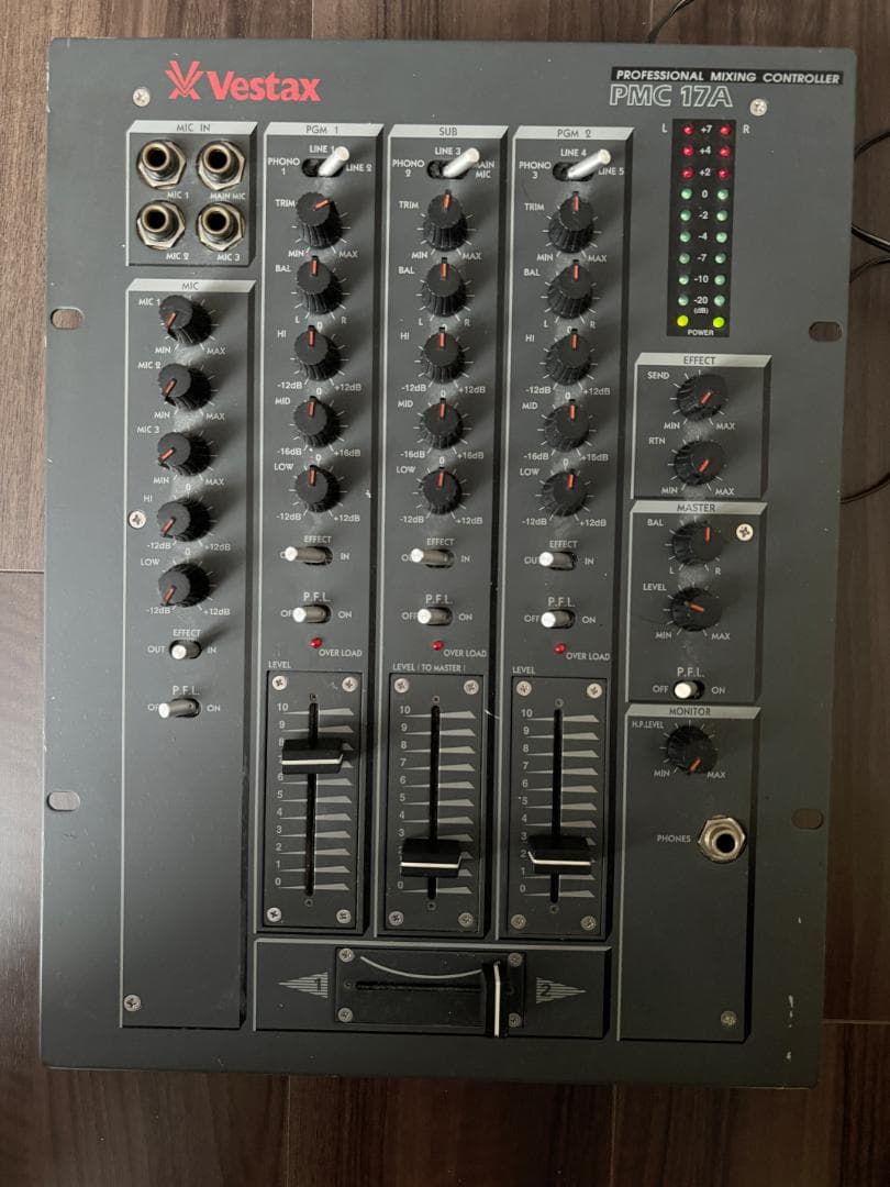 Vestax ベスタクス PMC-17A DJミキサー 動作品