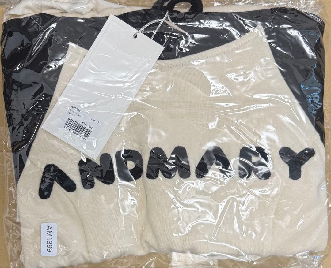 レディースウェア andmary mary logo mini dress black