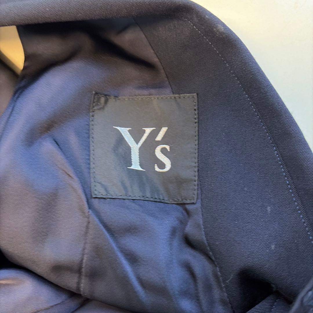 y's ヨウジヤマモト　ベスト　襟　ネイビー