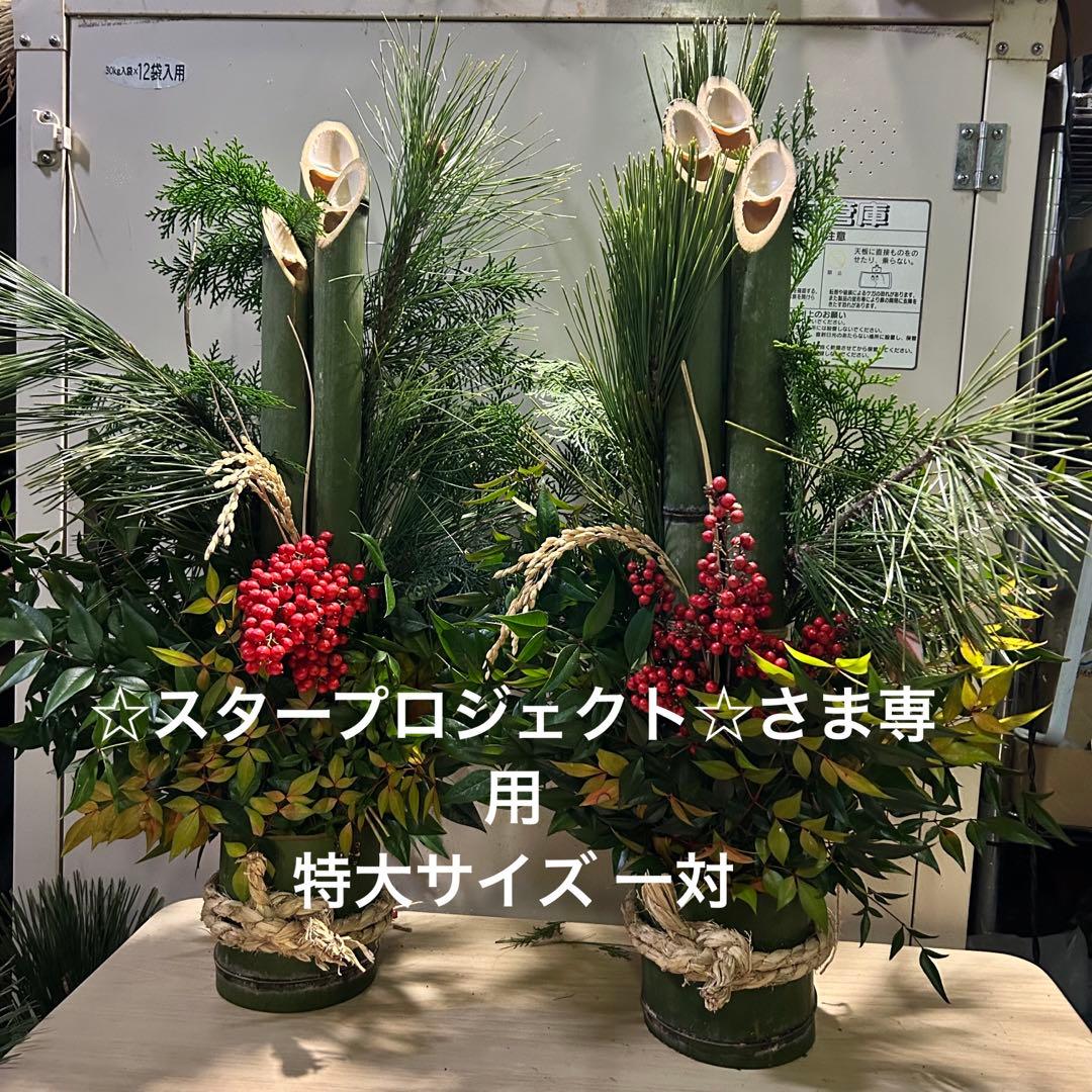 ☆スタープロジェクト☆さま専用 特大サイズ 一対 門松 ハンドメイド 自然栽培
