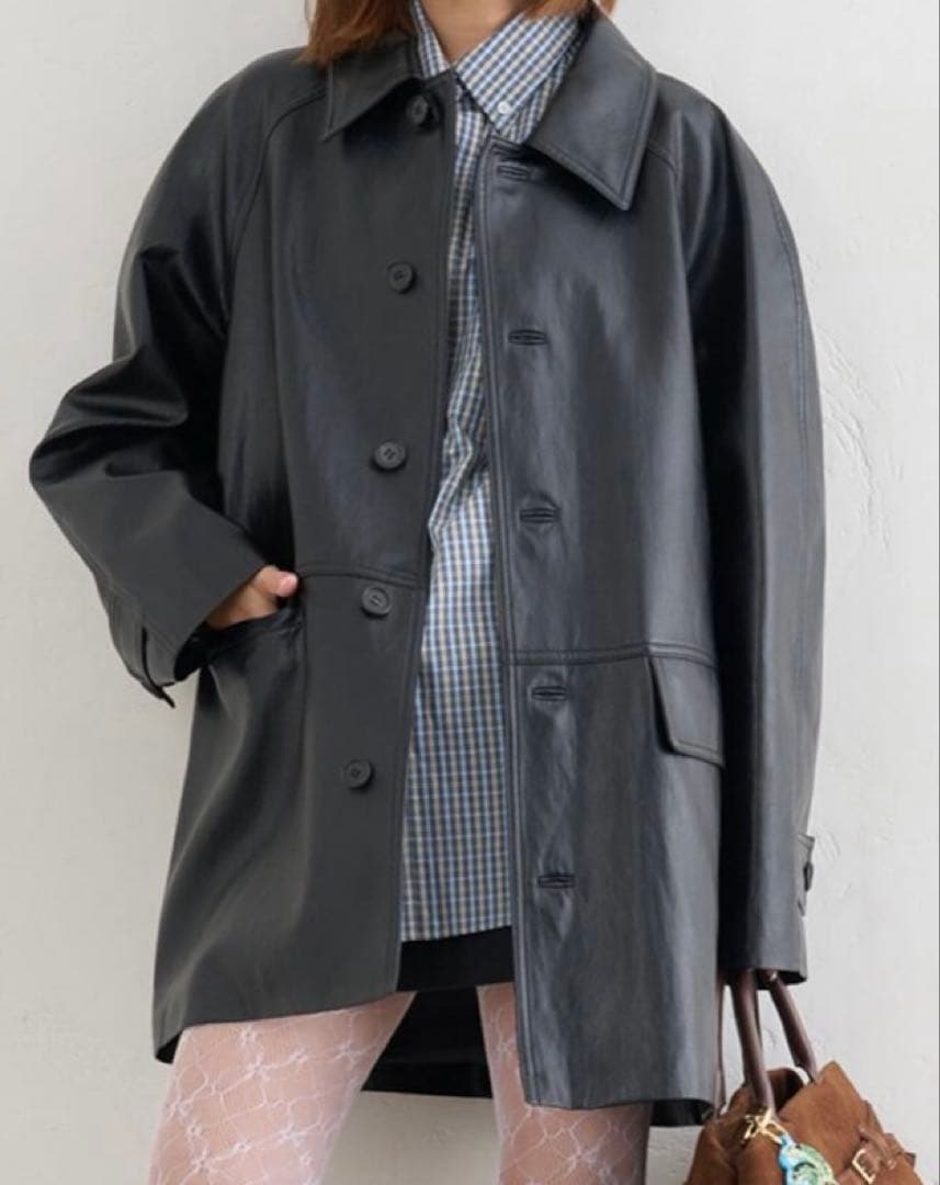 値下げDUNST/UNISEX LILY VEGAN LEATHER ジャケット