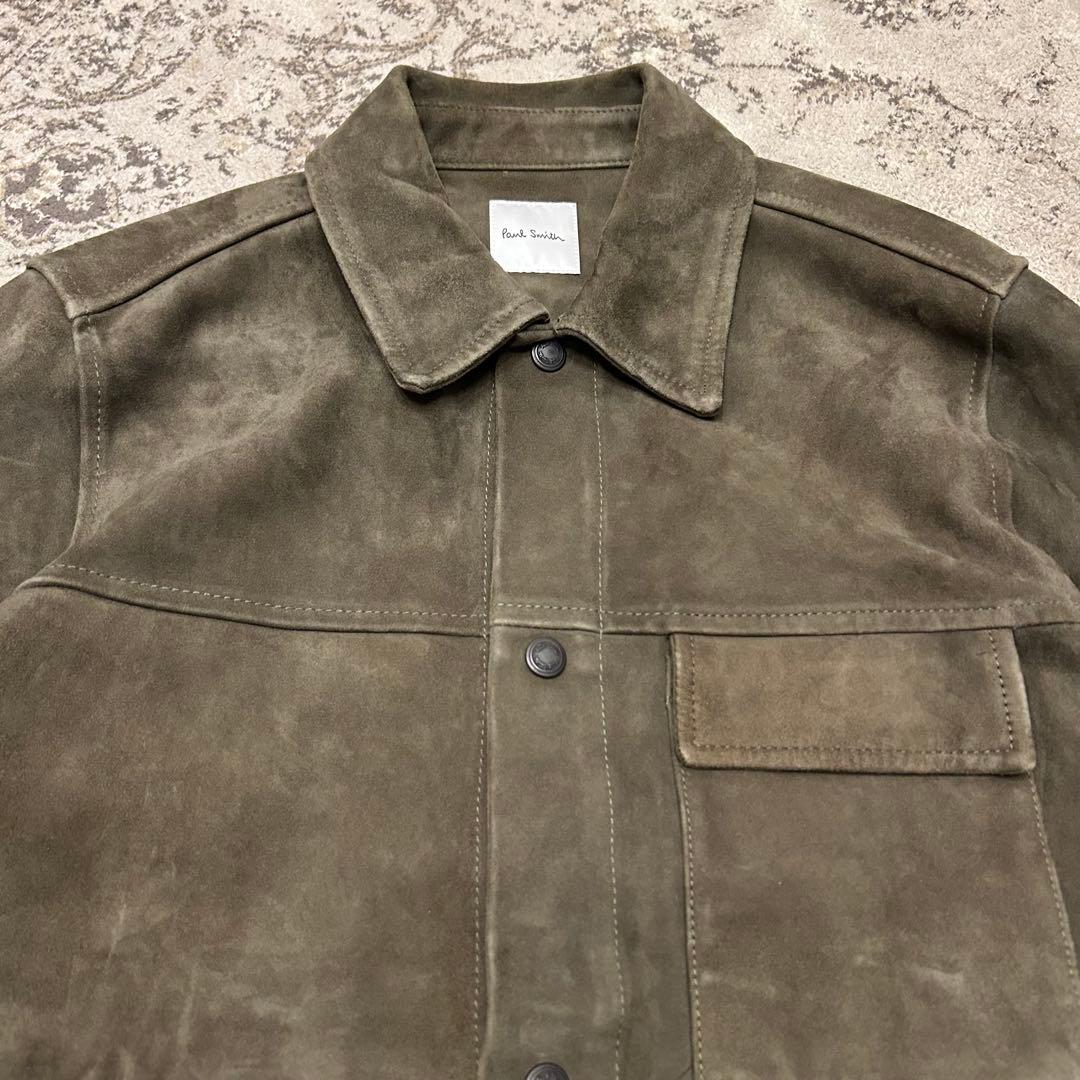 Paul Smith 22AW ゴートレザー シャツブルゾン　M ヤギ　スエード