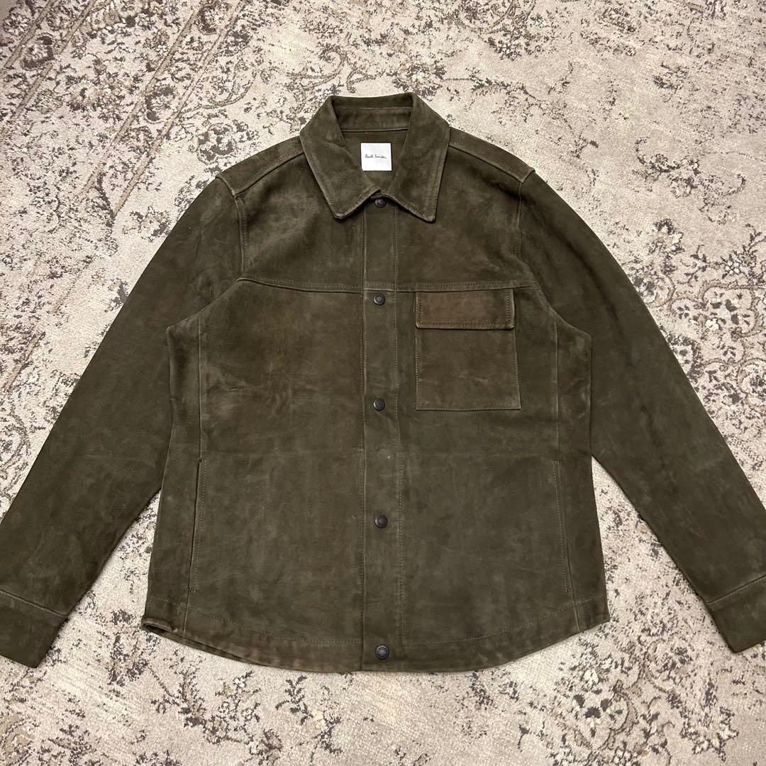 Paul Smith 22AW ゴートレザー シャツブルゾン　M ヤギ　スエード