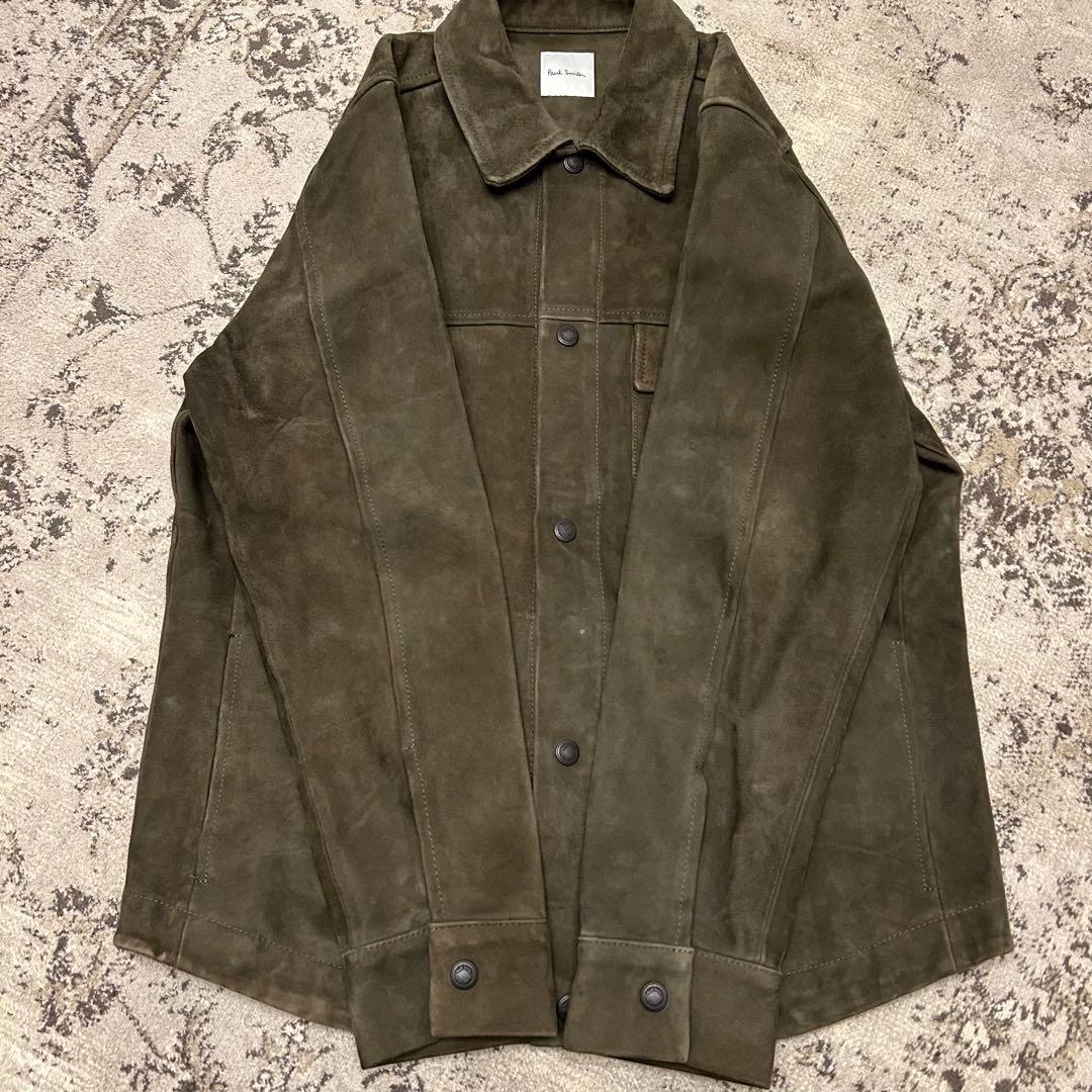Paul Smith 22AW ゴートレザー シャツブルゾン　M ヤギ　スエード