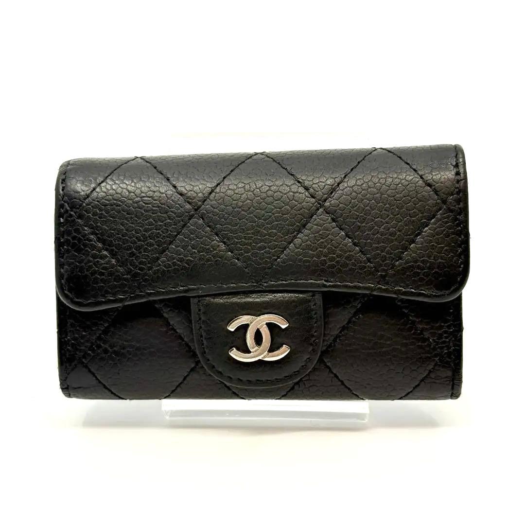 CHANEL シャネル マトラッセ クラシック キーケース キャビアスキン