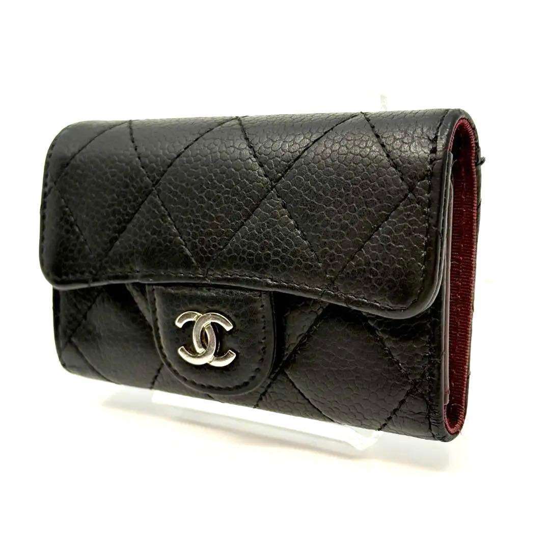 CHANEL シャネル マトラッセ クラシック キーケース キャビアスキン
