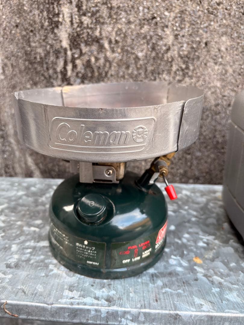 Coleman 508A シングルバーナー ウインドスクリーン付き