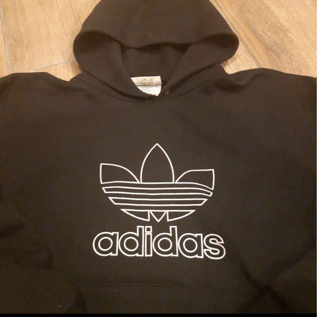 adidas90s,アディダスオリジナルスパーカースウェット万国旗タグ　USA製