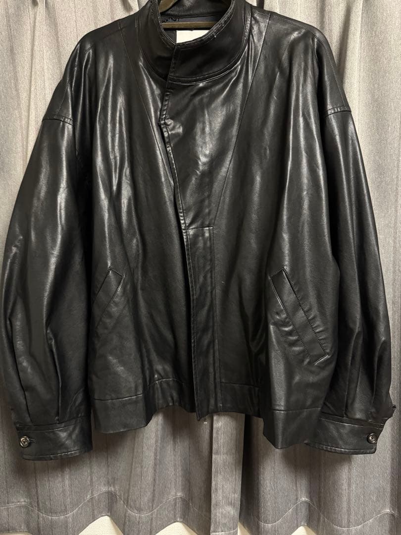 ヒ*キ様 stein 20AW FAKE LEATHER JACKET Mサイズ