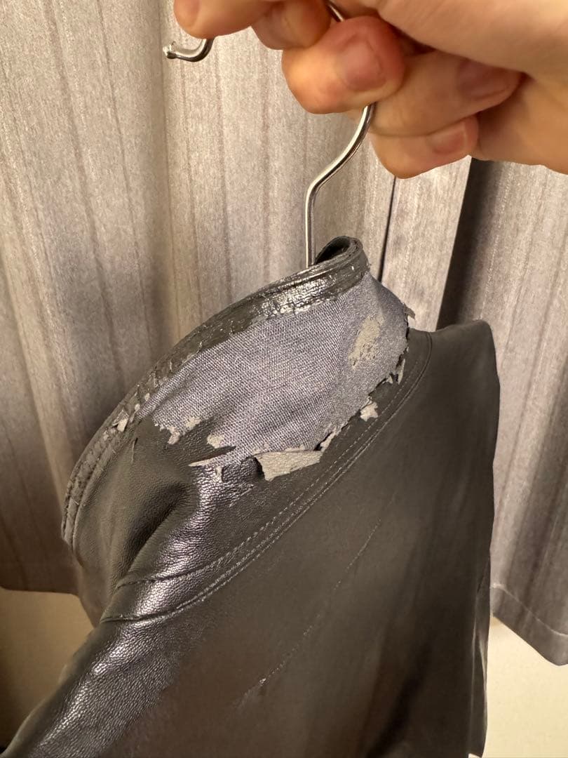 ヒ*キ様 stein 20AW FAKE LEATHER JACKET Mサイズ