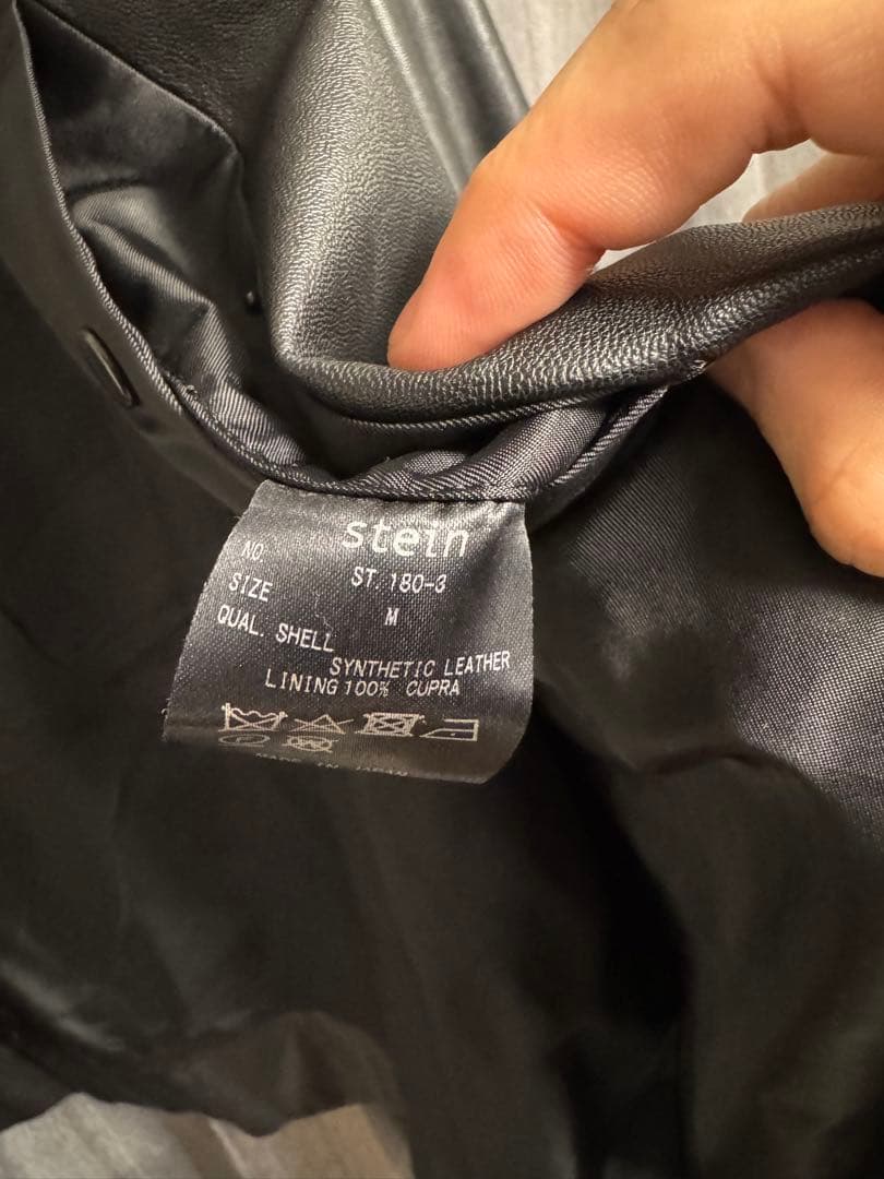 ヒ*キ様 stein 20AW FAKE LEATHER JACKET Mサイズ