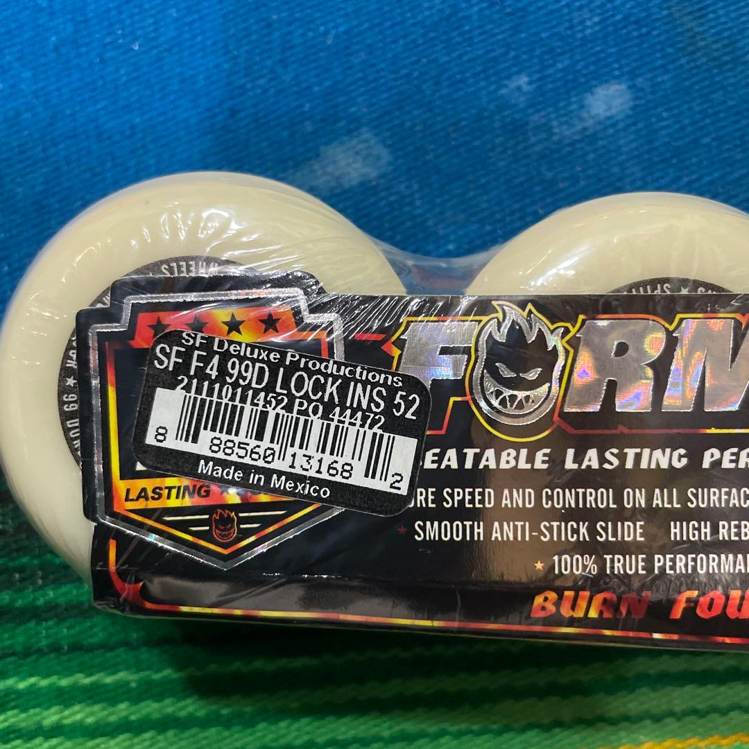 SPITFIRE LOCK-INS スケートボードウィール 4個セット52mm