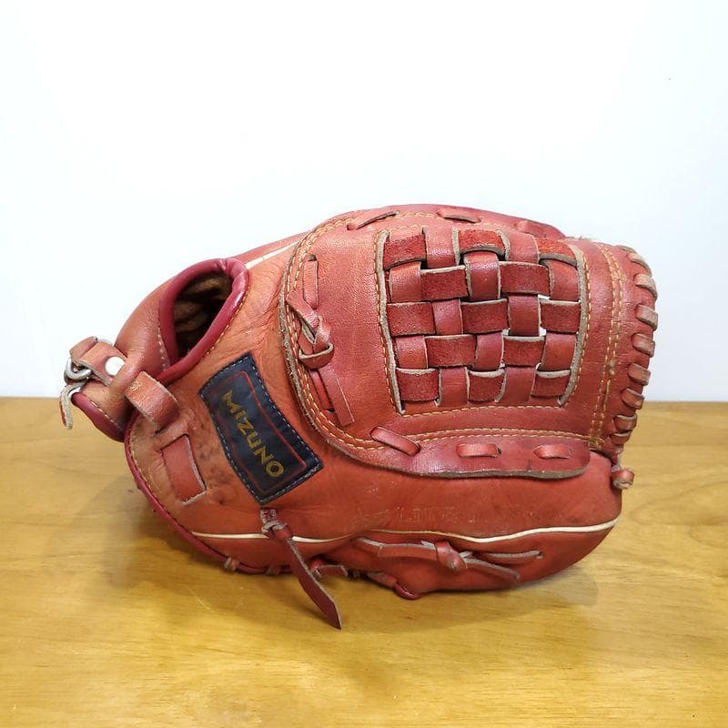 ミズノ 堀内恒夫モデル サイン刻印 ビンテージグラブ 投手用 軟式グローブ