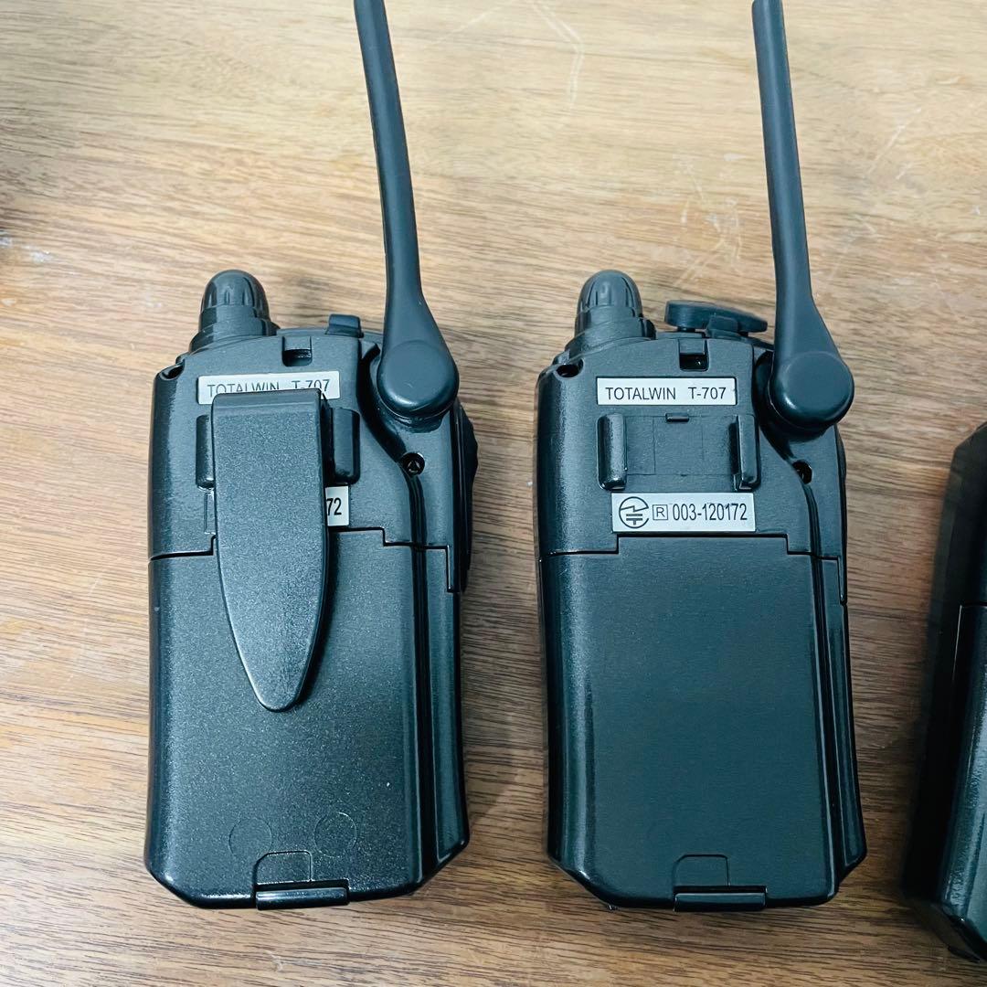 トランシーバー TOTALWIN T-707　4台セット　動作良好