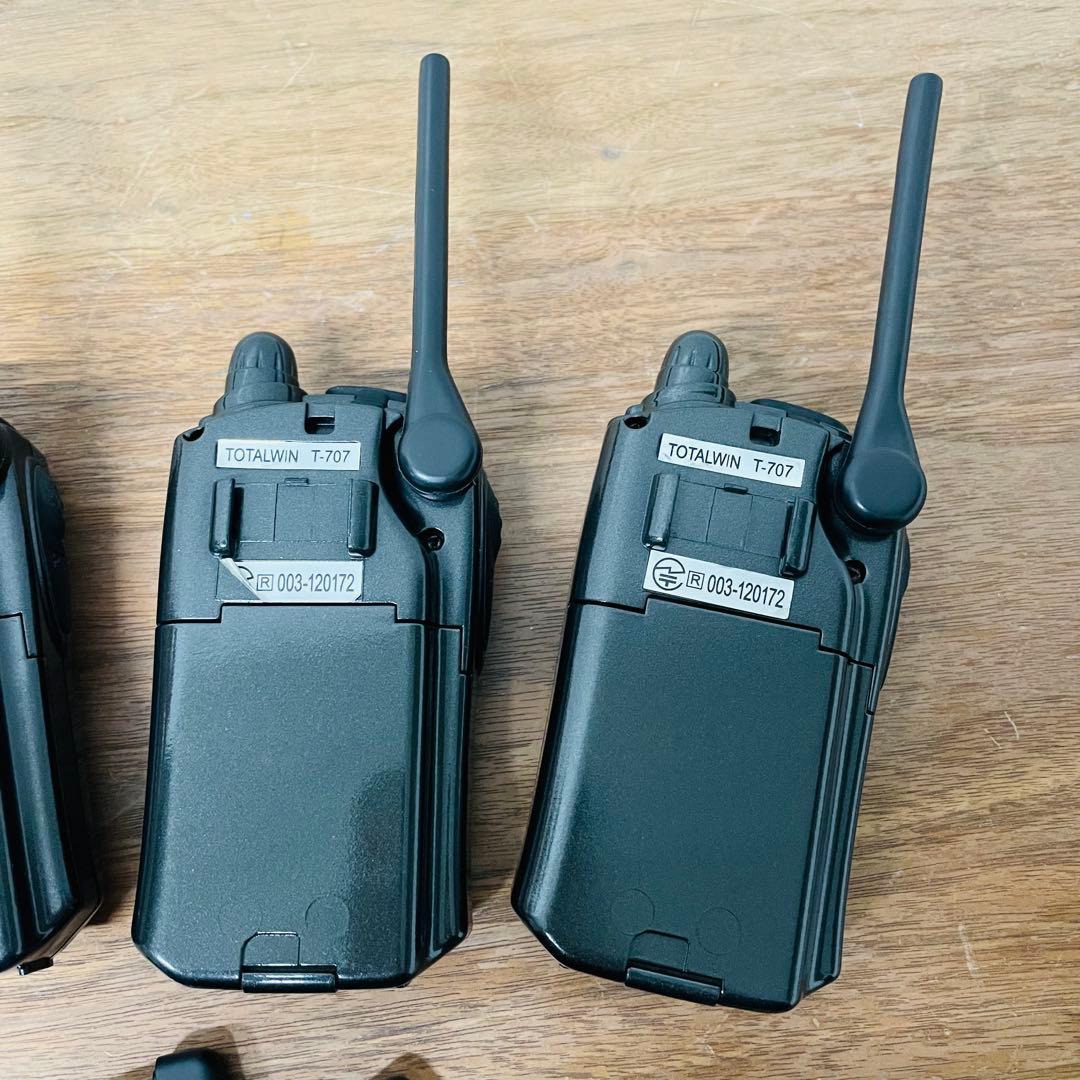 トランシーバー TOTALWIN T-707　4台セット　動作良好